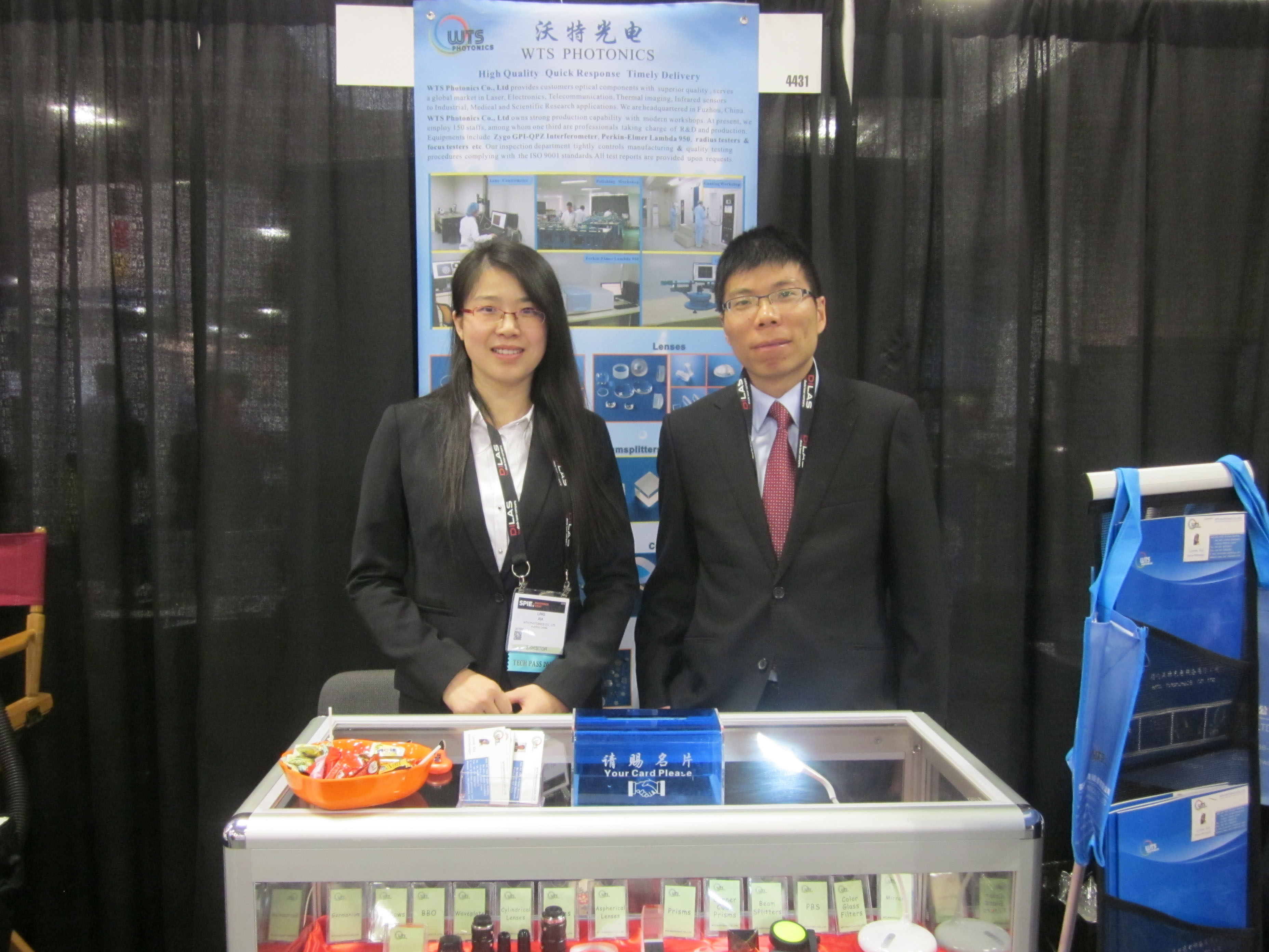 WTS Photonics hat erfolgreich an der PHOTONIS WEST 2016 teilgenommen